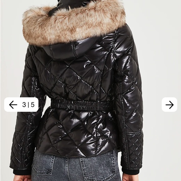 black puffer coat jacket size small - Picture 2 of 3